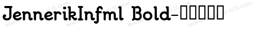 JennerikInfml Bold字体转换